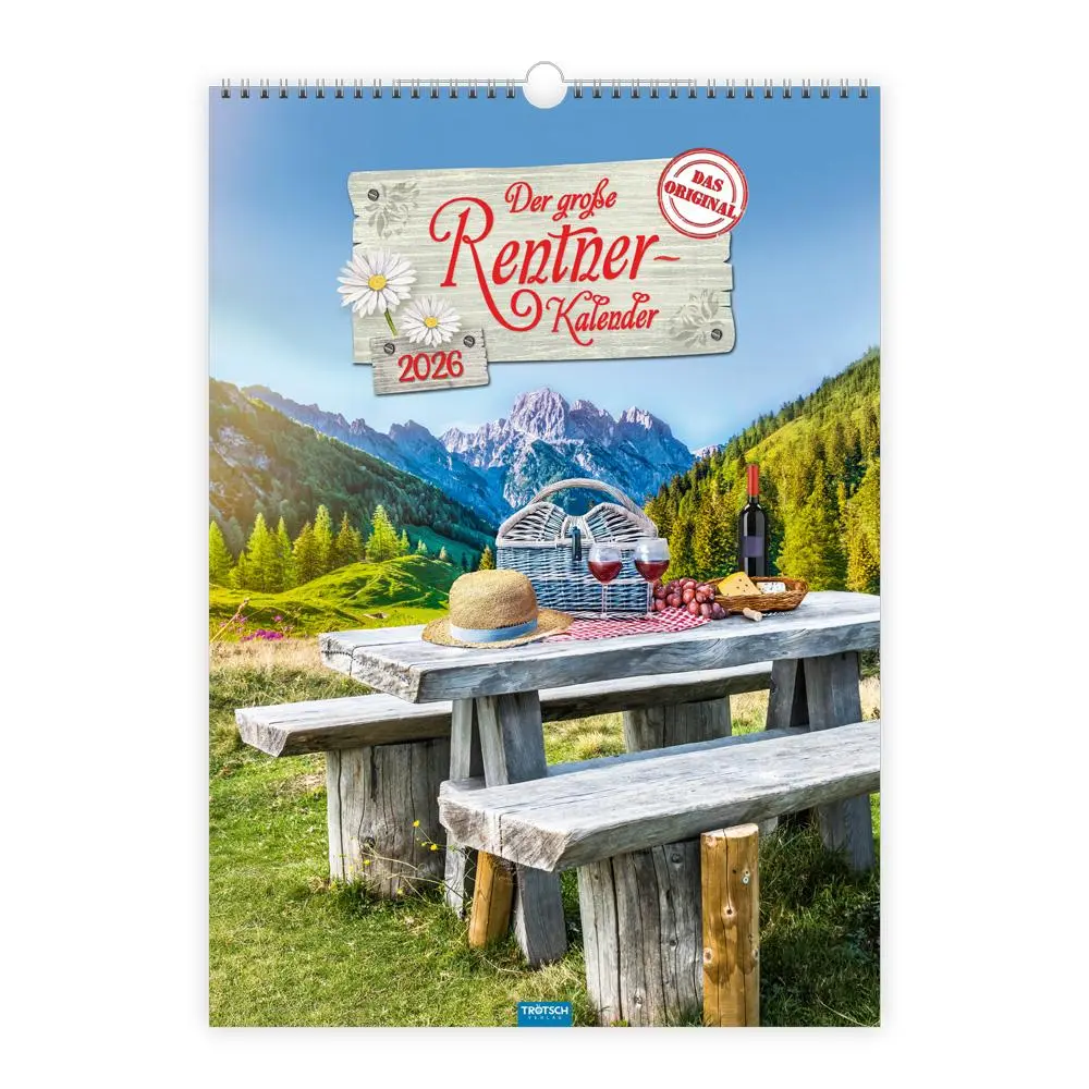 Cover: 9783988024152 | Trötsch Großbildkalender Der große Rentnerkalender 2026 | Wandkalender