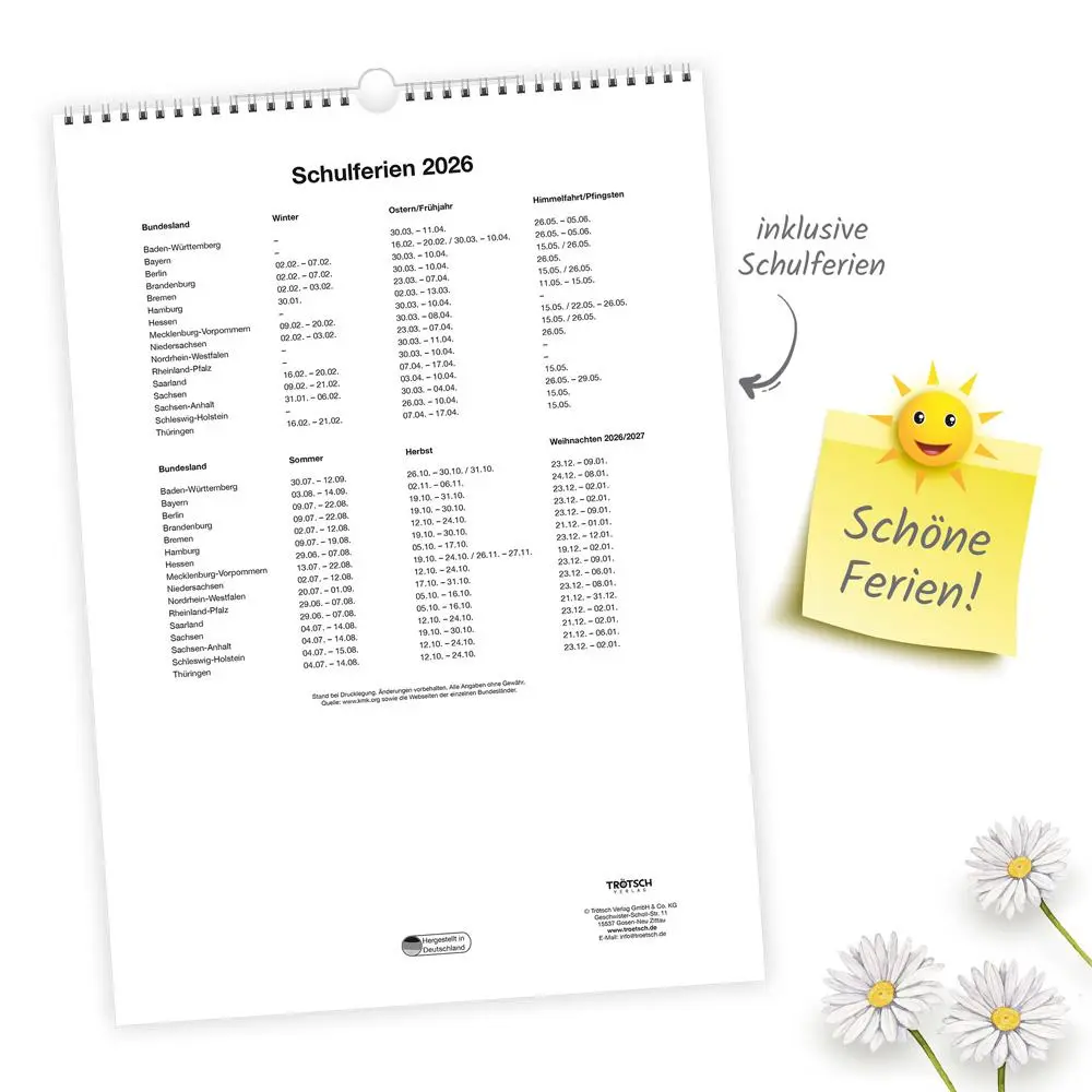 Bild: 9783988024152 | Trötsch Großbildkalender Der große Rentnerkalender 2026 | Wandkalender