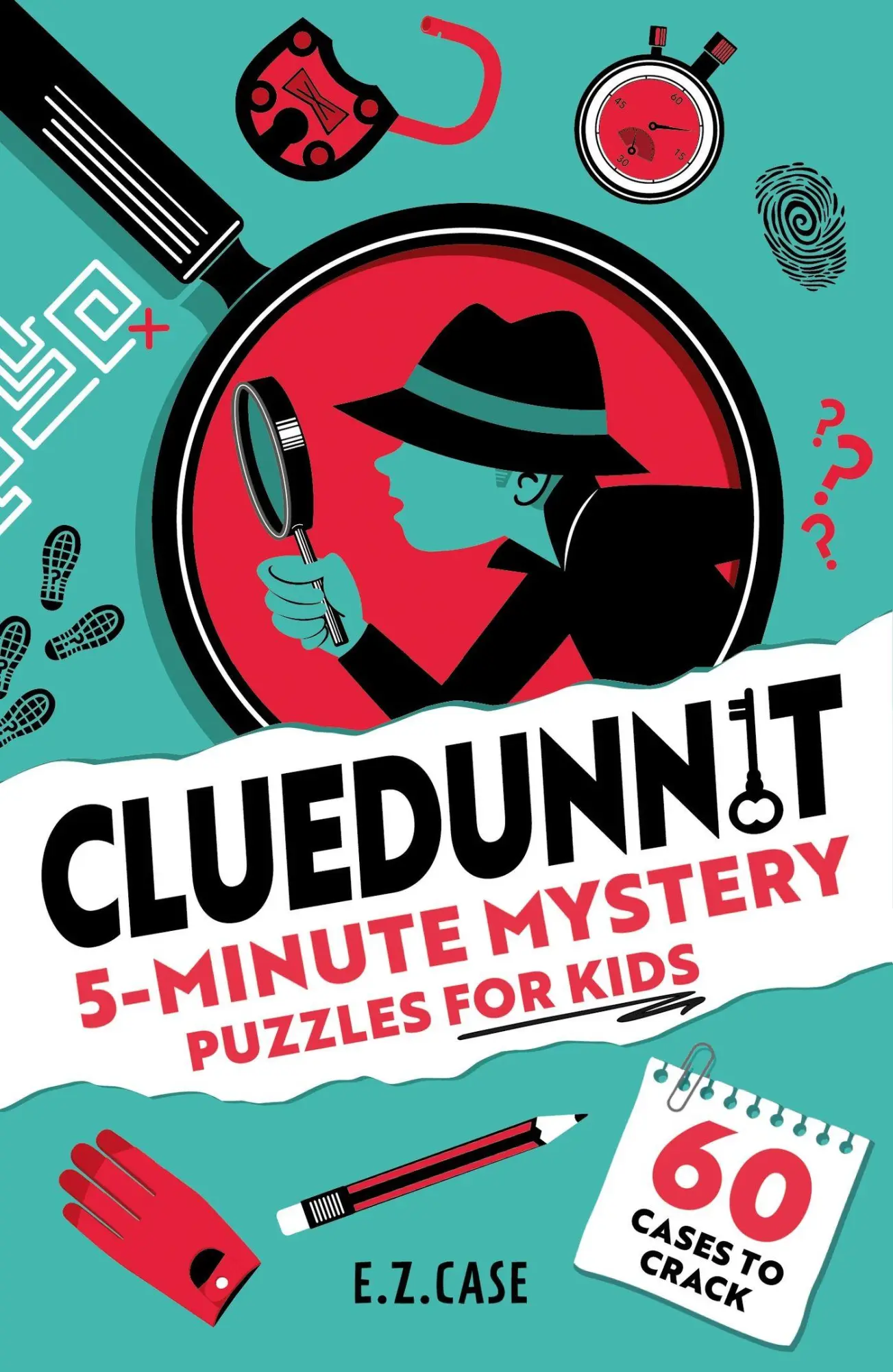 Cover: 9781408374252 | Cluedunnit: 5-Minute Mystery Puzzles for Kids | 60 cases to crack