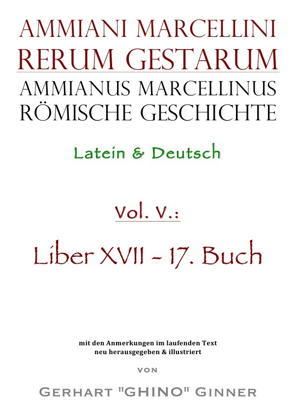 Cover: 9783748504252 | Ammianus Marcellinus römische Geschichte V | Ammianus Marcellinus