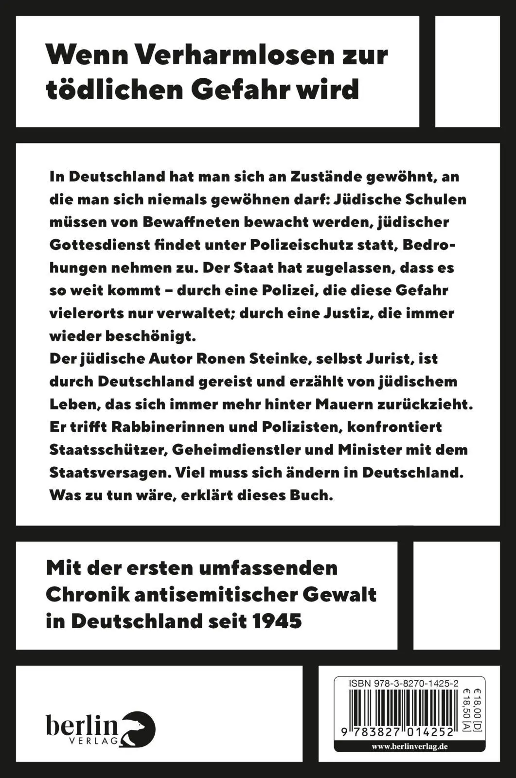 Rückseite: 9783827014252 | Terror gegen Juden | Ronen Steinke | Taschenbuch | 256 S. | Deutsch