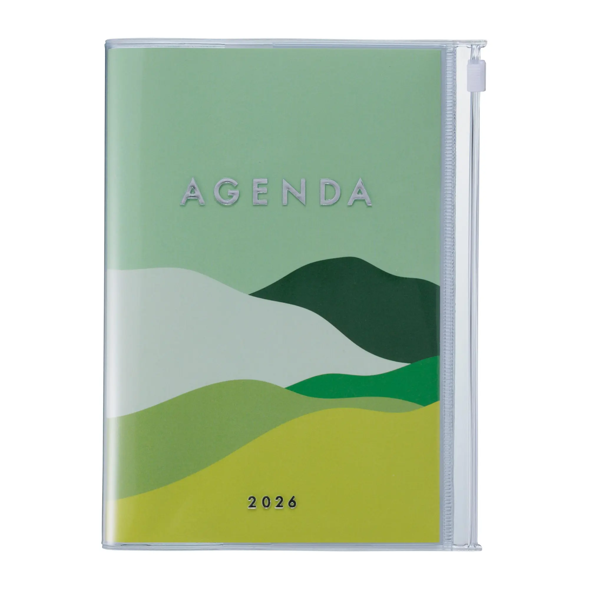 Cover: 4550045144352 | MARK'S 2025/26 Taschenkalender, B6 Mountain // Green | MARK'S Inc.