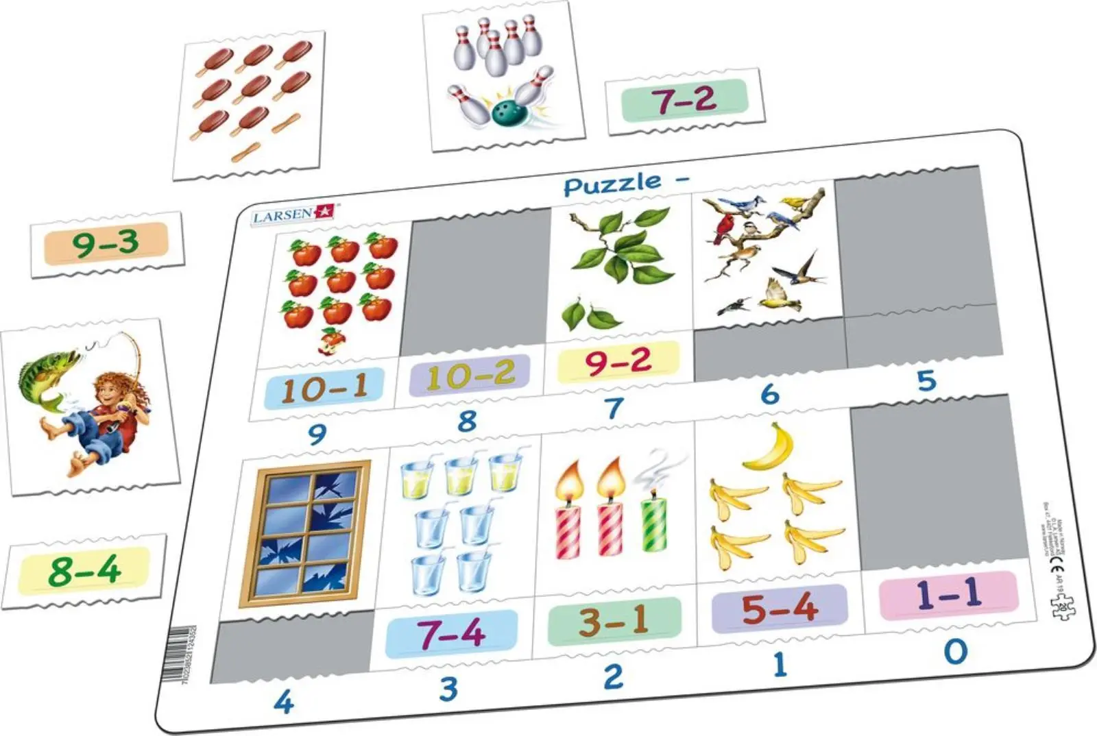 Cover: 7023852124352 | Puzzle - Subtrahieren mit Bildern | Puzzle | 2019 | Larsen