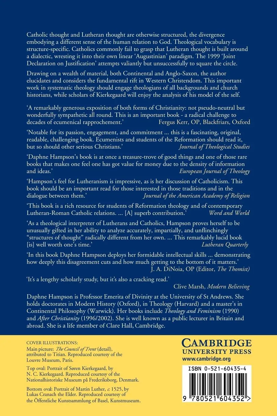 Rückseite: 9780521604352 | Christian Contradictions | Daphne Hampson (u. a.) | Taschenbuch | 2004