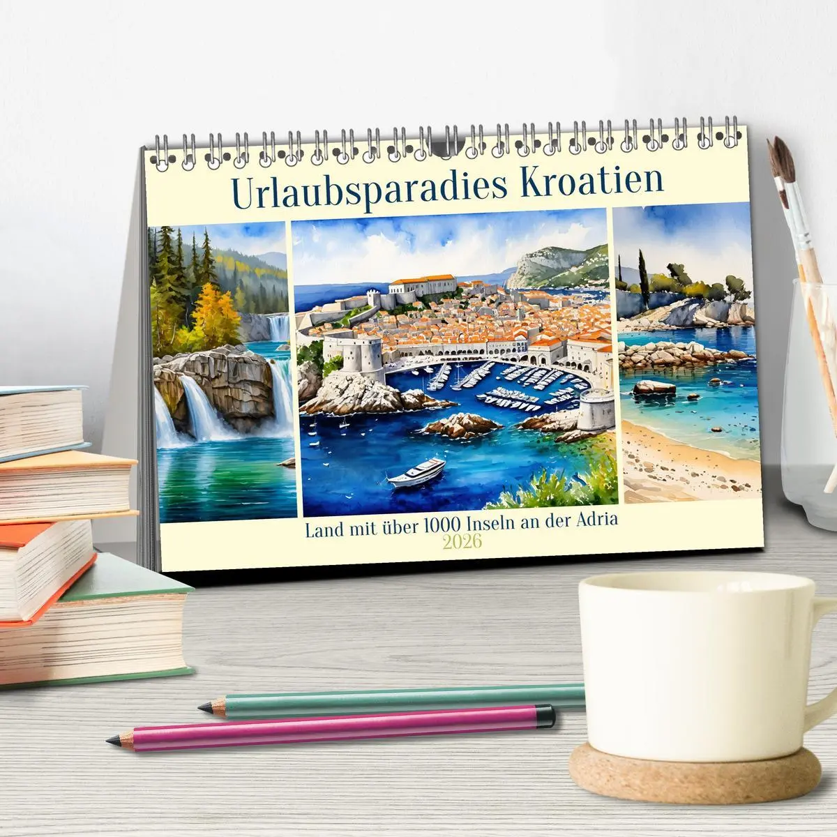 Bild: 9783457364352 | Urlaubsparadies Kroatien (Tischkalender 2026 DIN A5 quer), CALVENDO...