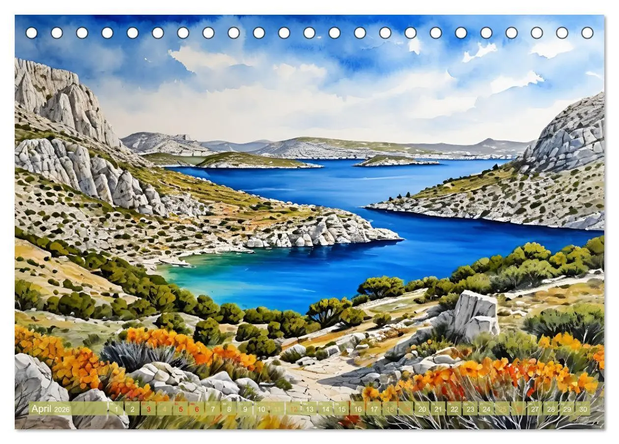 Bild: 9783457364352 | Urlaubsparadies Kroatien (Tischkalender 2026 DIN A5 quer), CALVENDO...