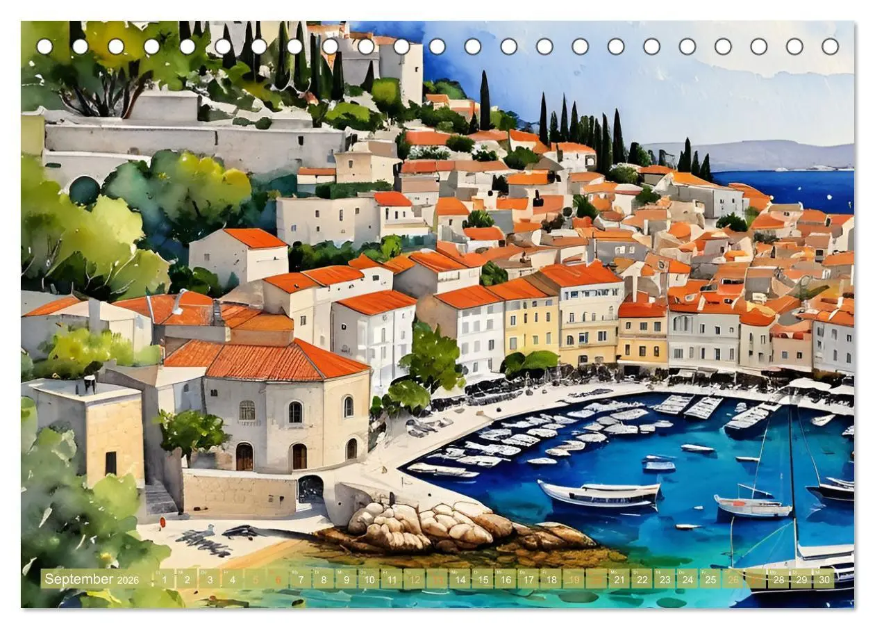 Bild: 9783457364352 | Urlaubsparadies Kroatien (Tischkalender 2026 DIN A5 quer), CALVENDO...