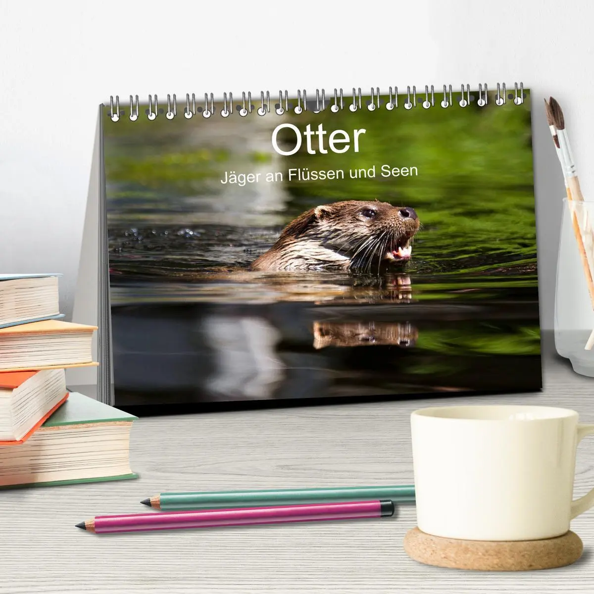 Bild: 9783457744352 | Otter - Jäger an Flüssen und Seen (Tischkalender 2026 DIN A5 quer),...