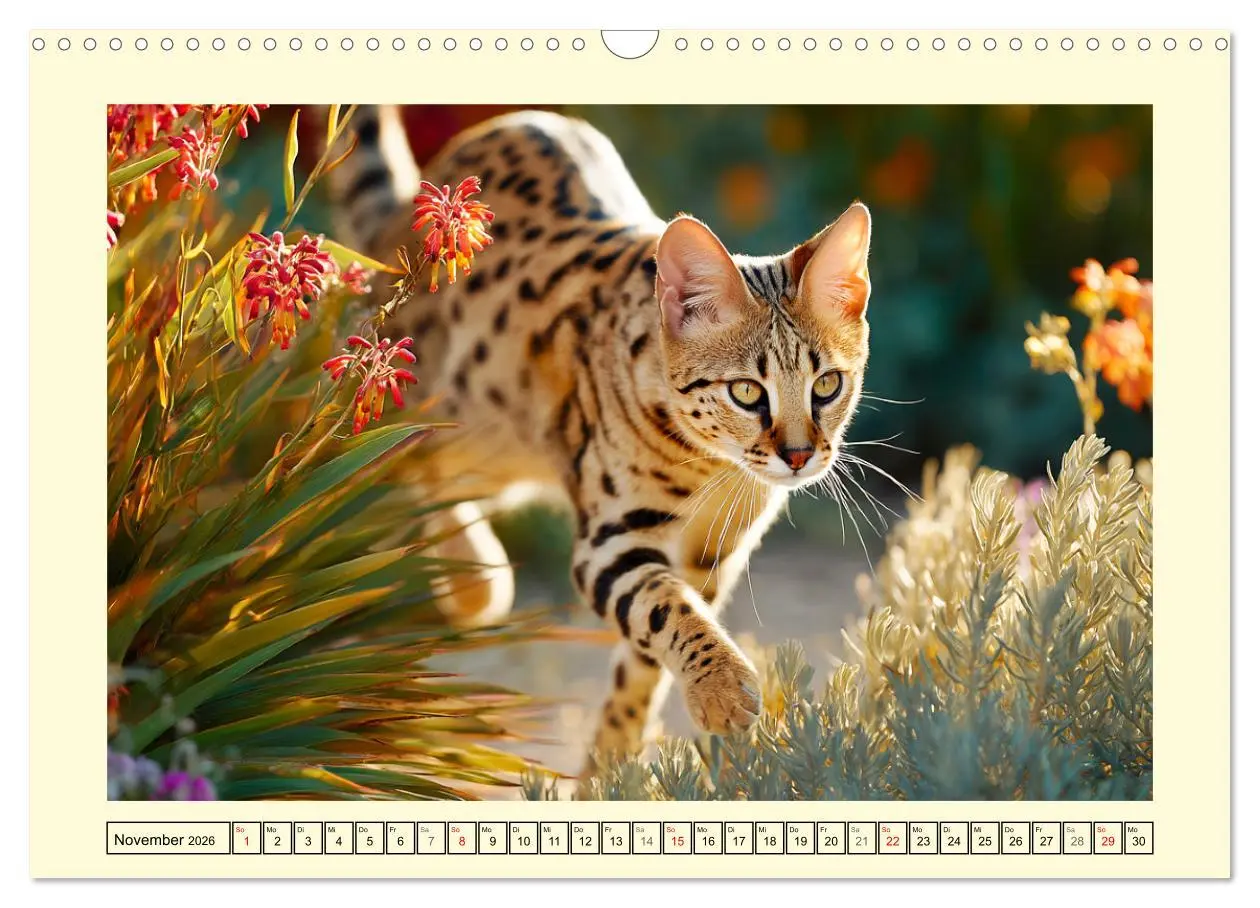 Bild: 9783516214352 | Savannah Katzen. Exotische Wildschönheiten im Naturgarten...