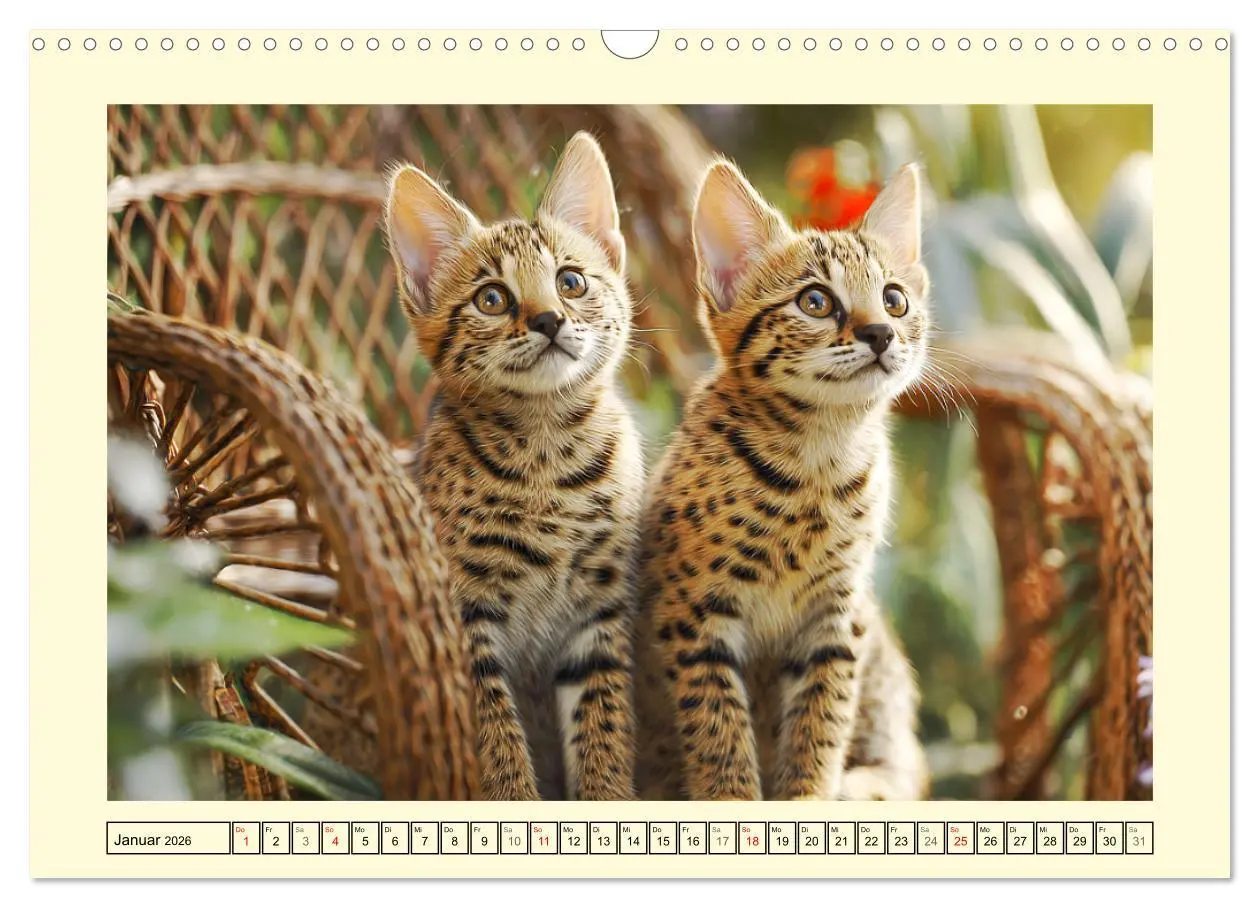Bild: 9783516214352 | Savannah Katzen. Exotische Wildschönheiten im Naturgarten...