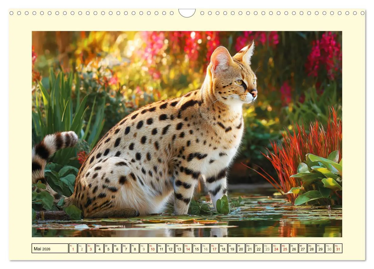 Bild: 9783516214352 | Savannah Katzen. Exotische Wildschönheiten im Naturgarten...