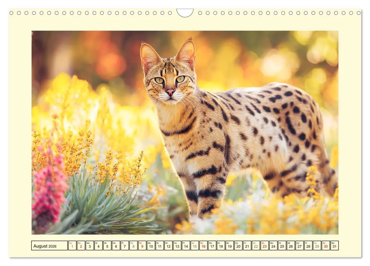Bild: 9783516214352 | Savannah Katzen. Exotische Wildschönheiten im Naturgarten...