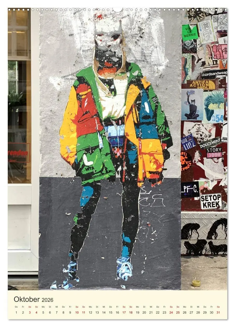 Bild: 9783516384352 | Hamburg StreetArt Classics (Wandkalender 2026 DIN A2 hoch),...