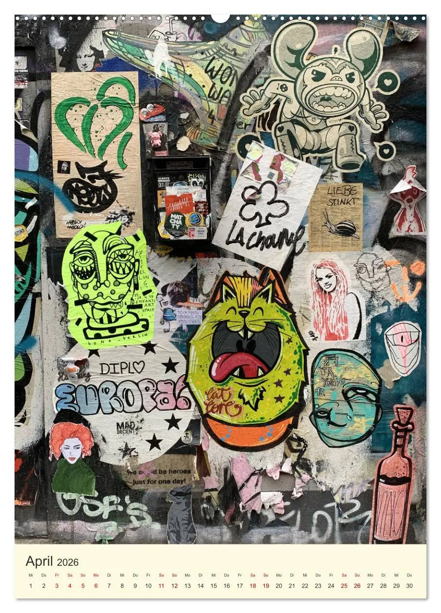 Bild: 9783516384352 | Hamburg StreetArt Classics (Wandkalender 2026 DIN A2 hoch),...