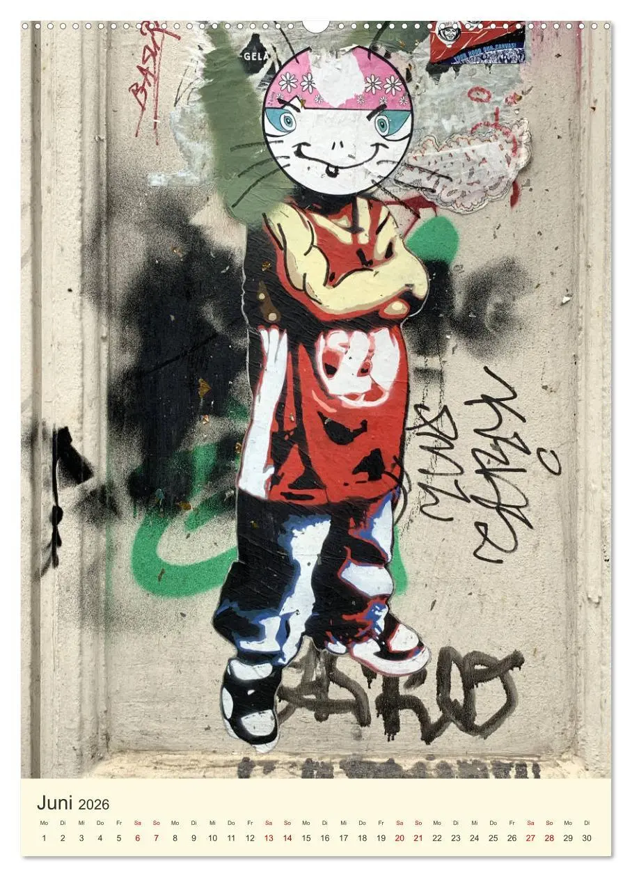 Bild: 9783516384352 | Hamburg StreetArt Classics (Wandkalender 2026 DIN A2 hoch),...