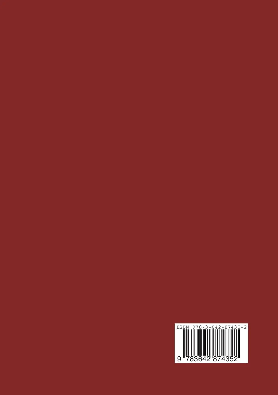 Rückseite: 9783642874352 | Mathematik | Istvan Szabo (u. a.) | Taschenbuch | xx | Deutsch | 2012