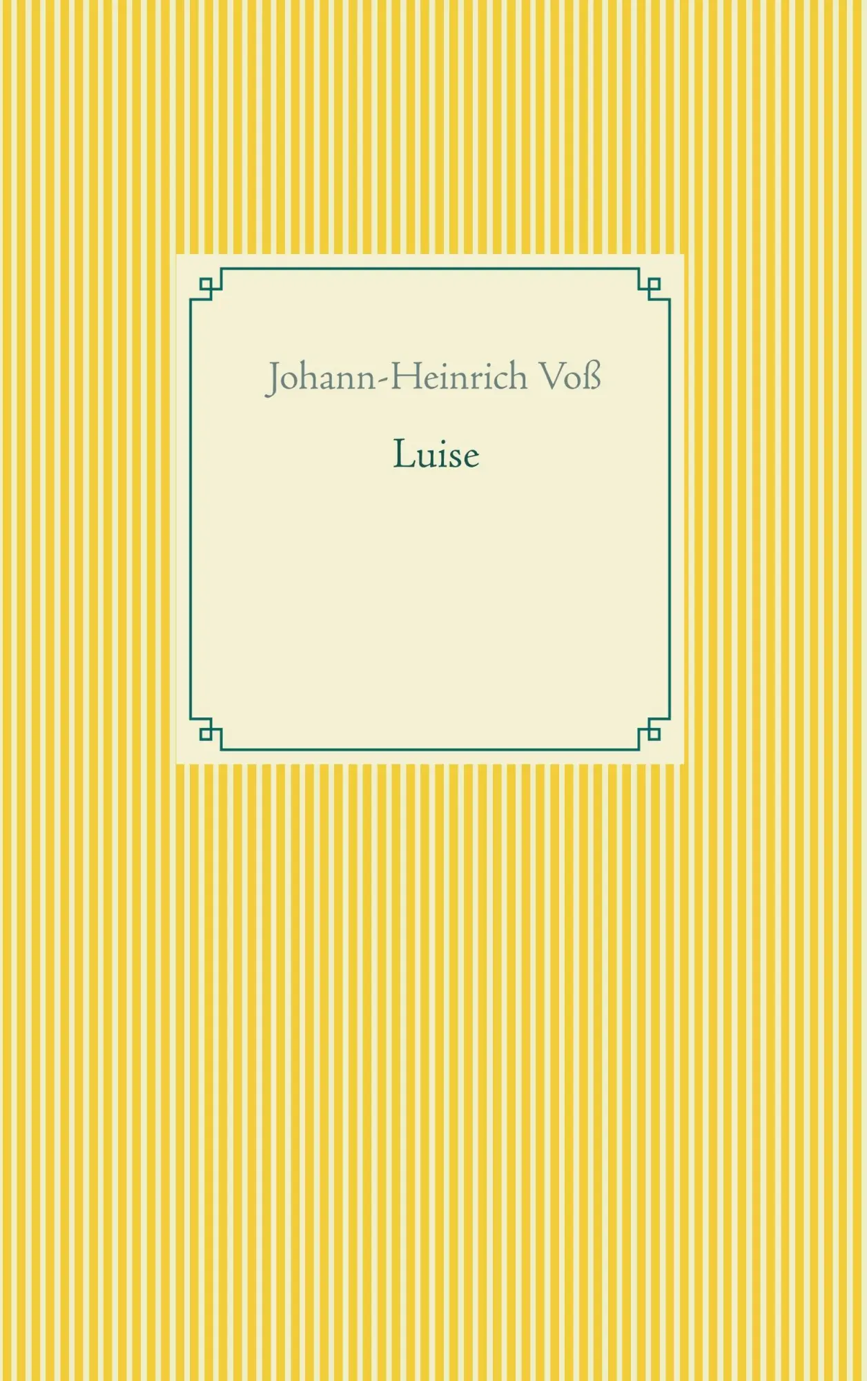 Cover: 9783746064352 | Luise | Johann-Heinrich Voß | Taschenbuch | Paperback | 96 S. | 2018