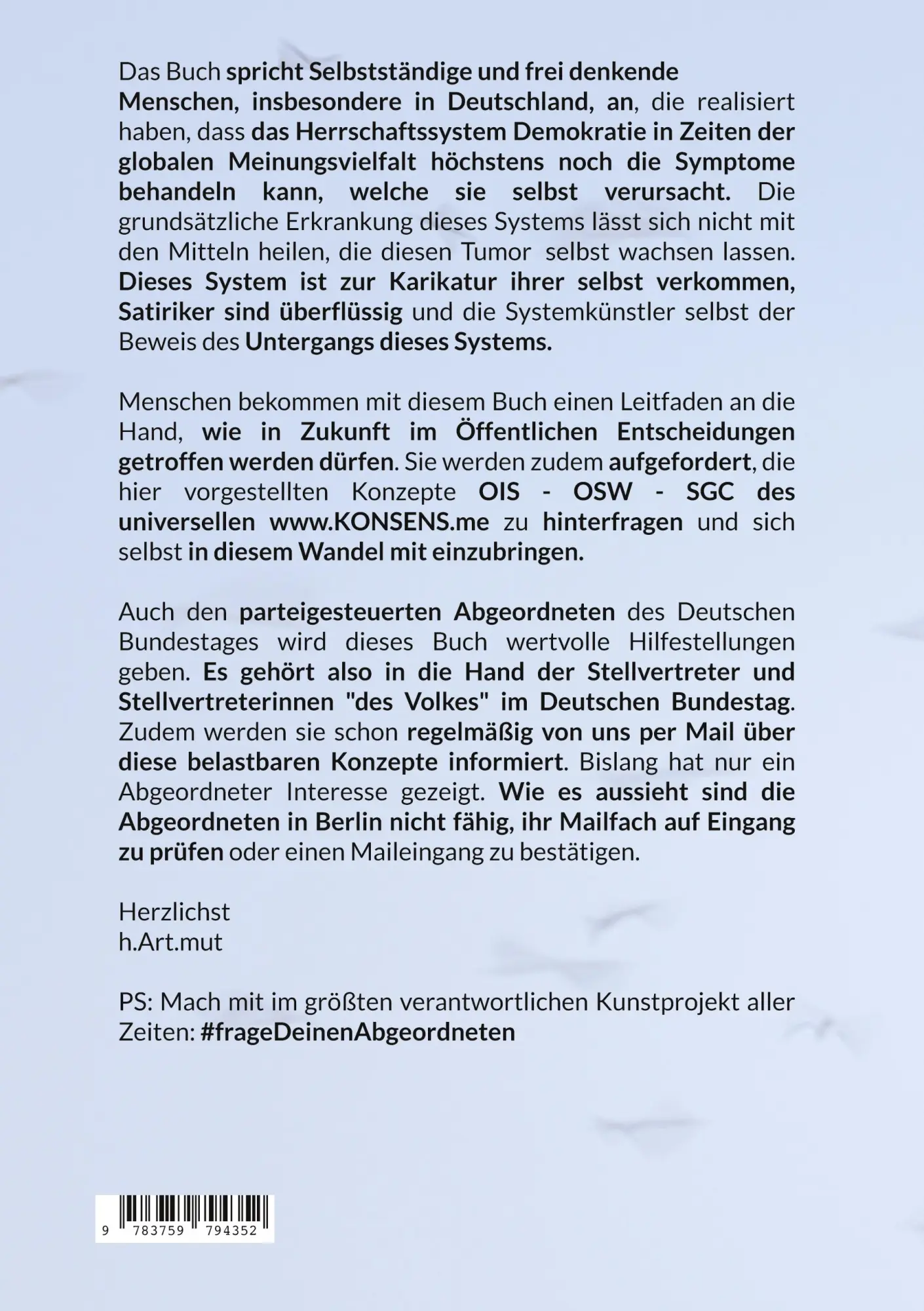 Rückseite: 9783759794352 | Unschlagbarer Weg der Erleichterung | Hartmut Bütepage | Buch | 36 S.
