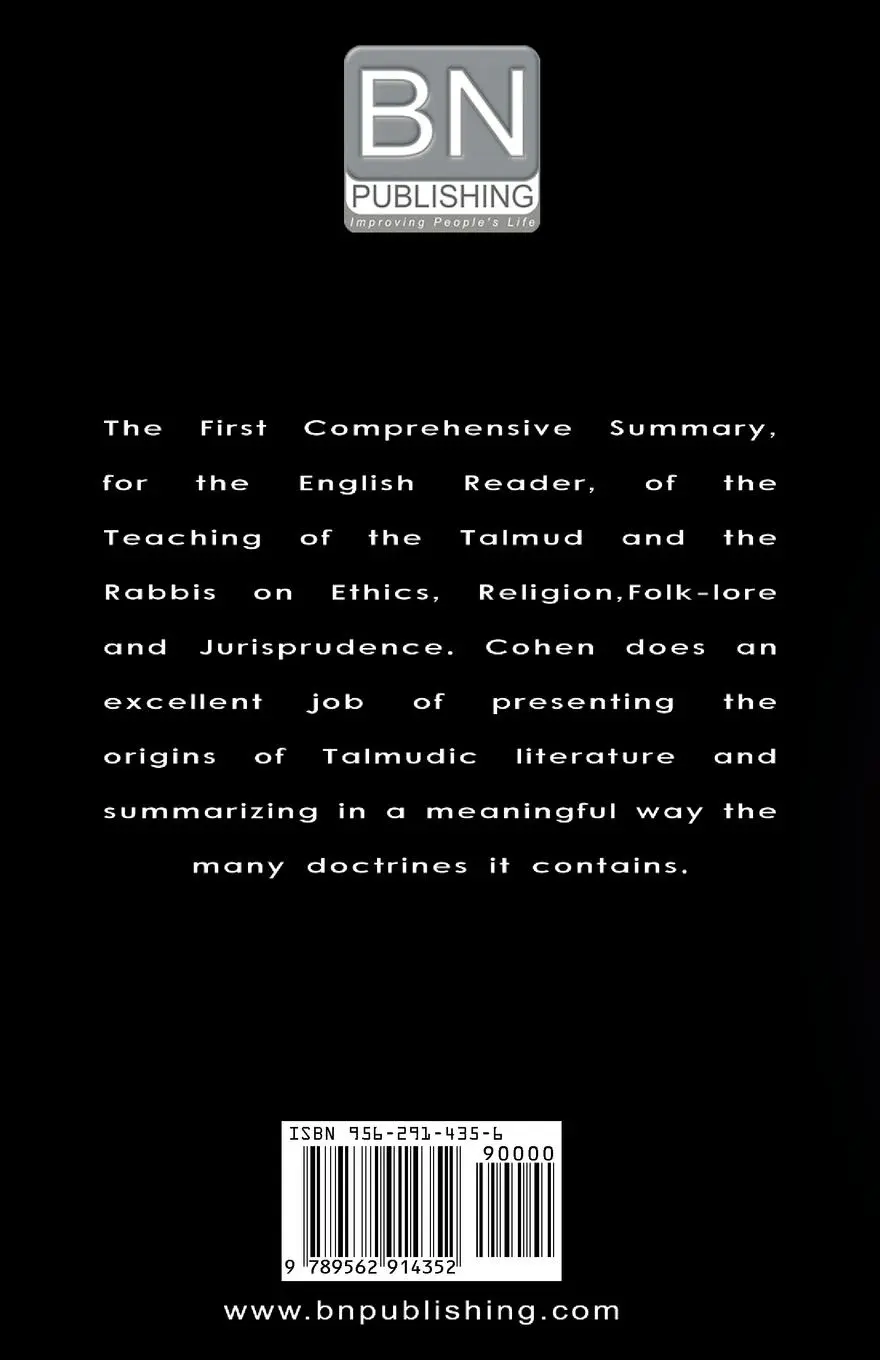 Rückseite: 9789562914352 | Everyman's Talmud | The Major Teachings of the Rabbinic Sages | Cohen