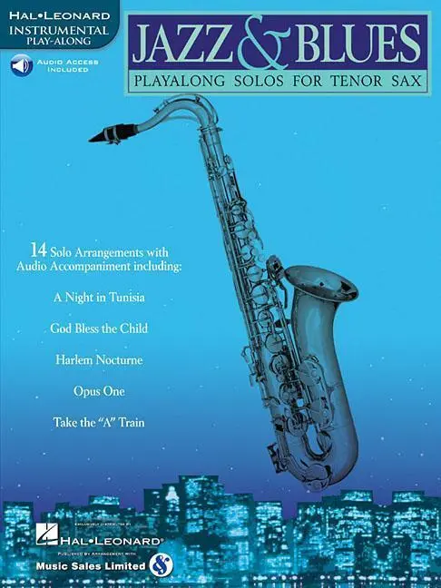 Cover: 9780634004452 | Jazz &amp; Blues - Play-Along Solos - Tenor Sax Book/Online Audio | Corp