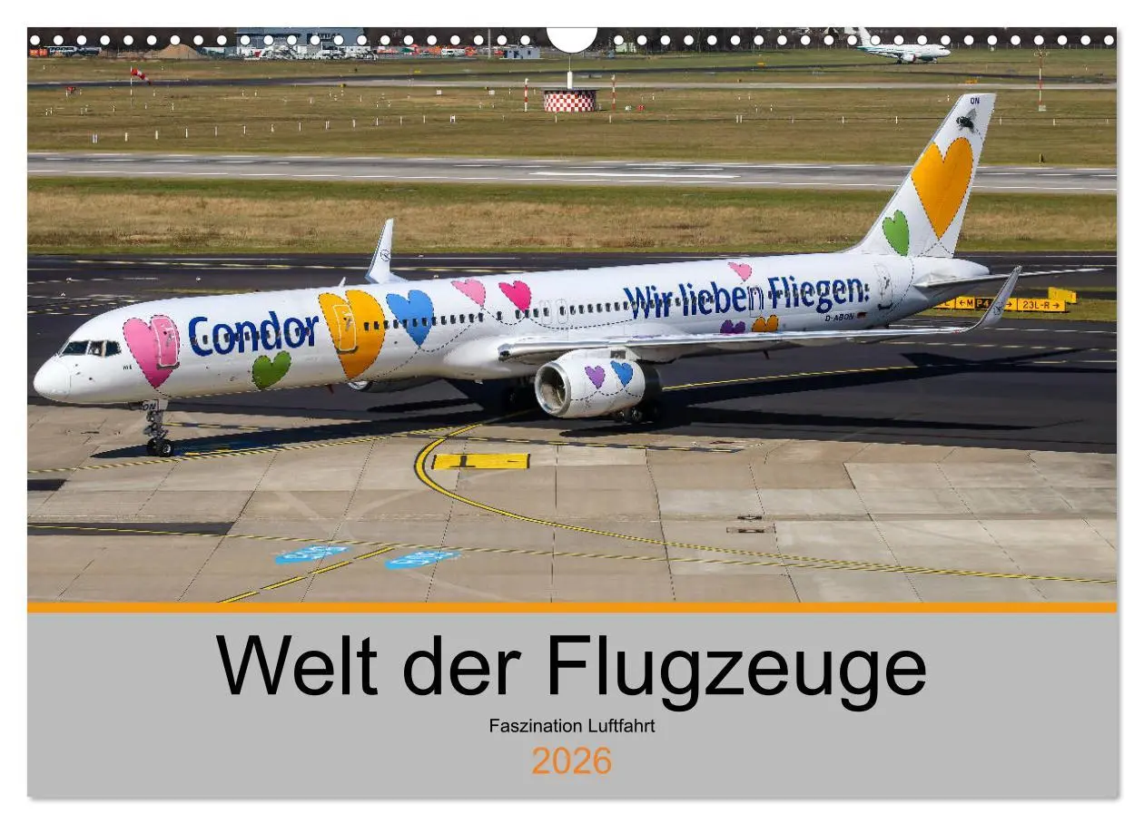 Cover: 9783457804452 | Welt der Flugzeuge - Faszination Luftfahrt 2026 (Wandkalender 2026...