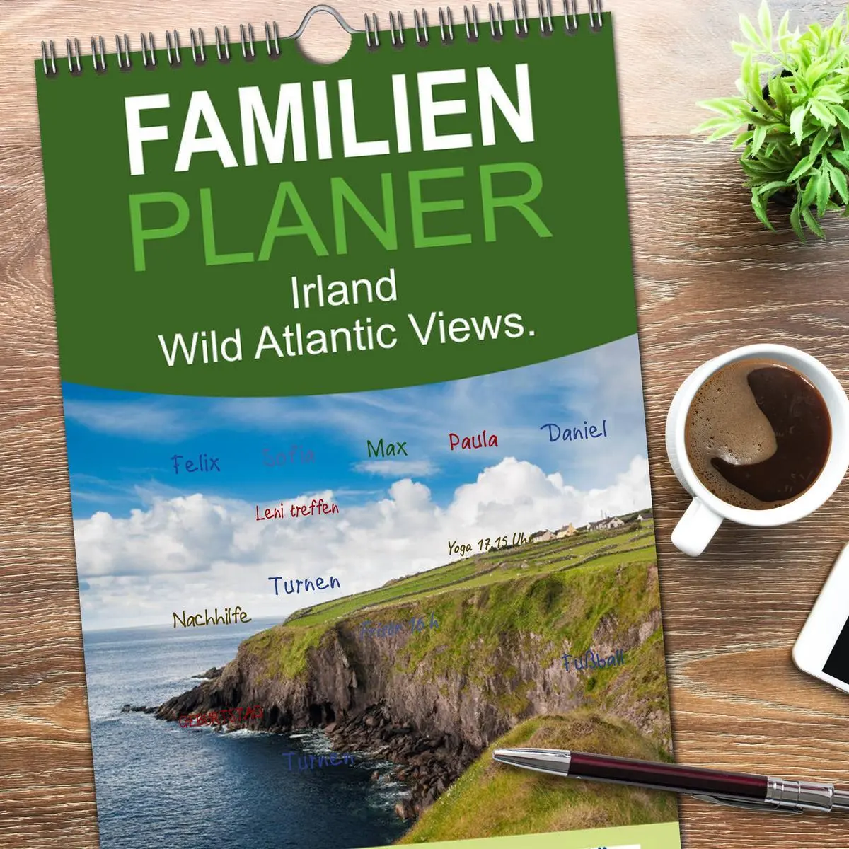 Bild: 9783516514452 | Familienplaner 2026 - Irland. Wild Atlantic Views. mit 5 Spalten...