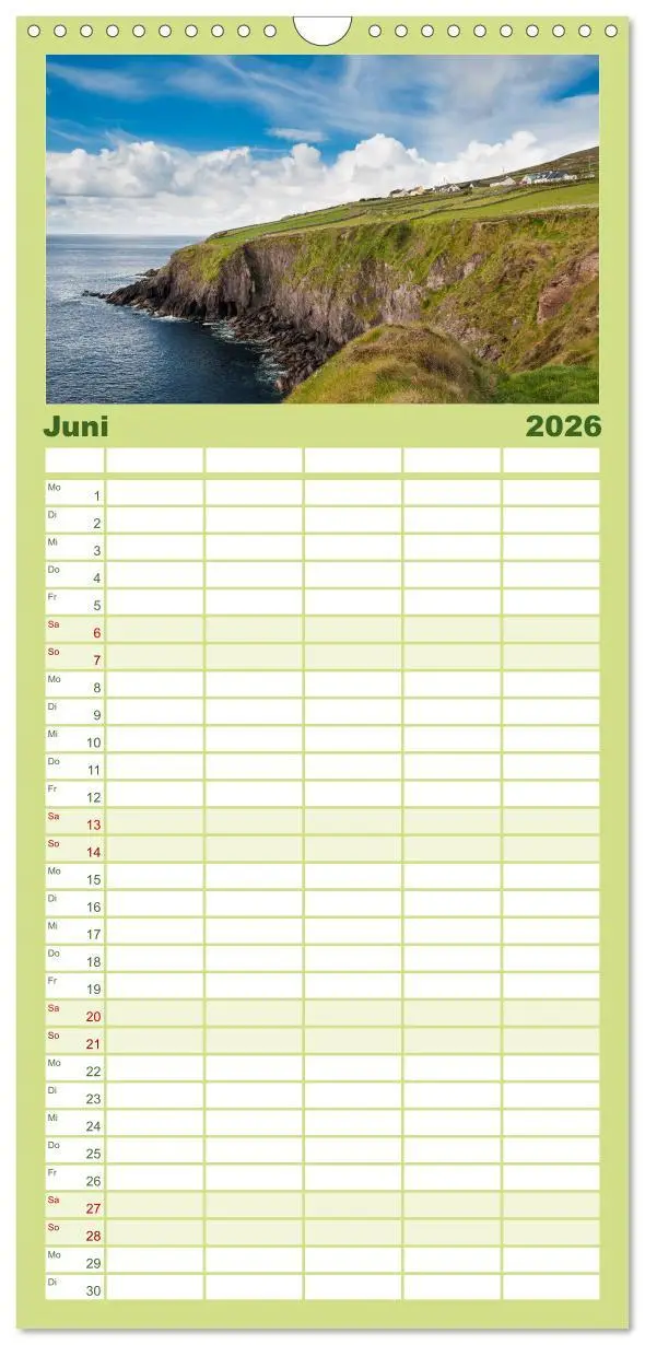 Bild: 9783516514452 | Familienplaner 2026 - Irland. Wild Atlantic Views. mit 5 Spalten...
