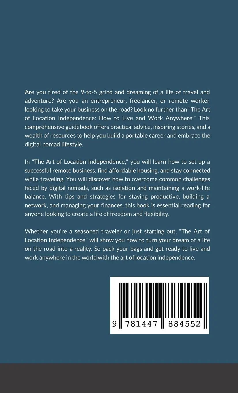 Rückseite: 9781447884552 | The Art of Location Independence | How to Live and Work Anywhere