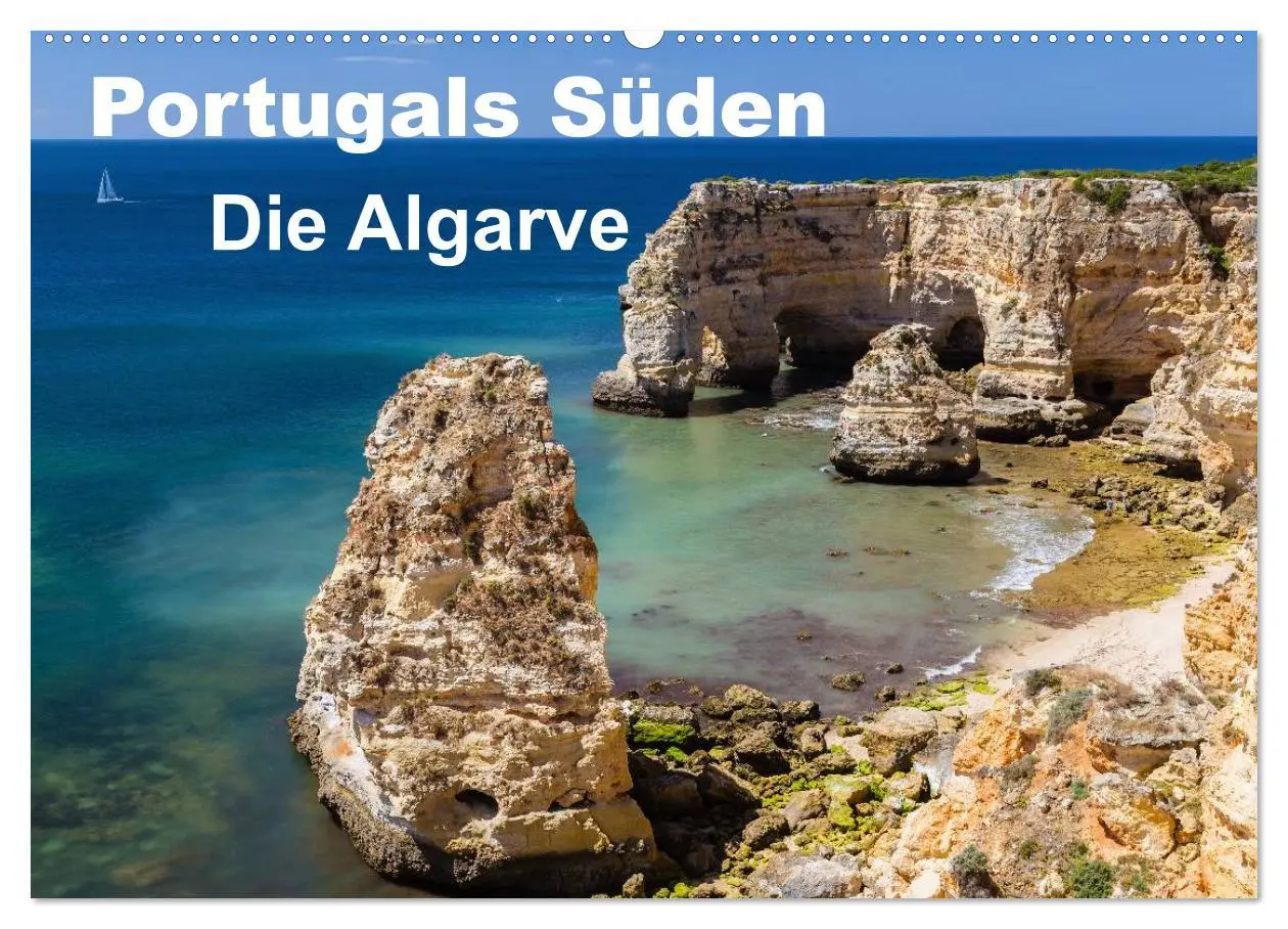 Cover: 9783516124552 | Portugals Süden - Die Algarve (Wandkalender 2026 DIN A2 quer),...