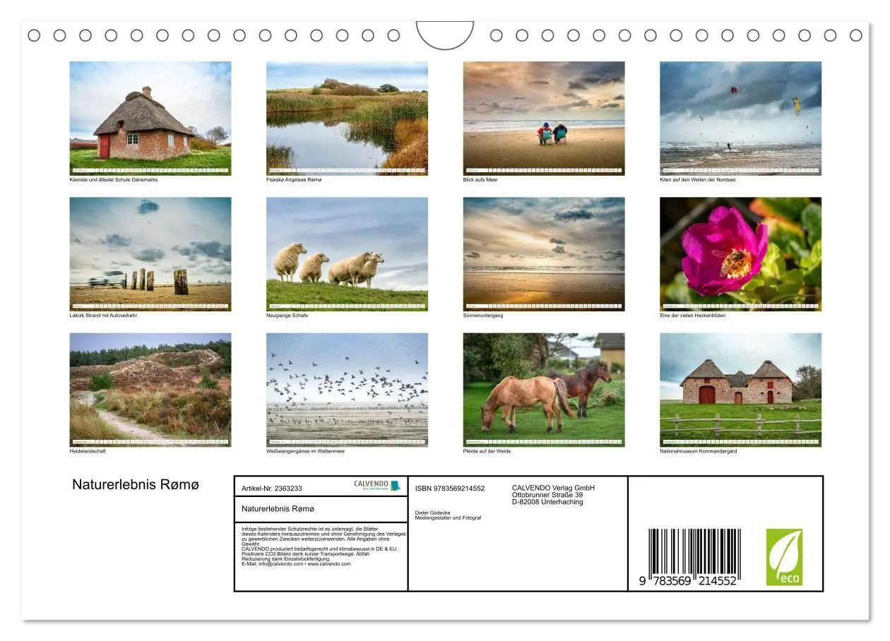 Bild: 9783569214552 | Naturerlebnis Rømø (Wandkalender 2027 DIN A4 quer), CALVENDO...