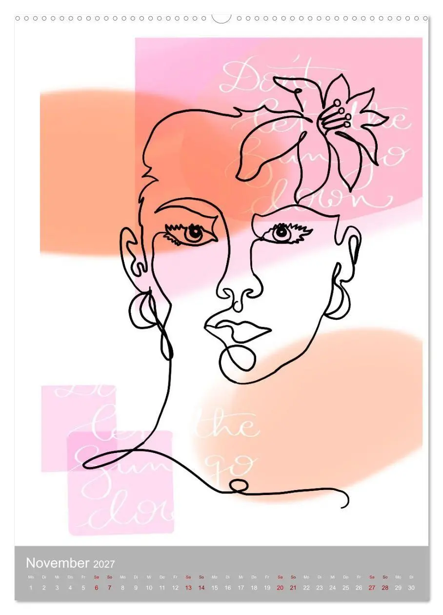Bild: 9783569384552 | Line-Art Variationen (hochwertiger Premium Wandkalender 2027 DIN A2...