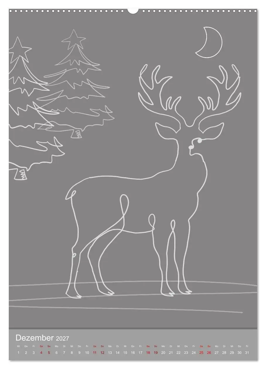 Bild: 9783569384552 | Line-Art Variationen (hochwertiger Premium Wandkalender 2027 DIN A2...
