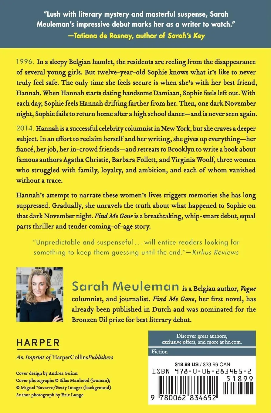 Rückseite: 9780062834652 | Find Me Gone | Sarah Meuleman | Taschenbuch | Englisch | 2020