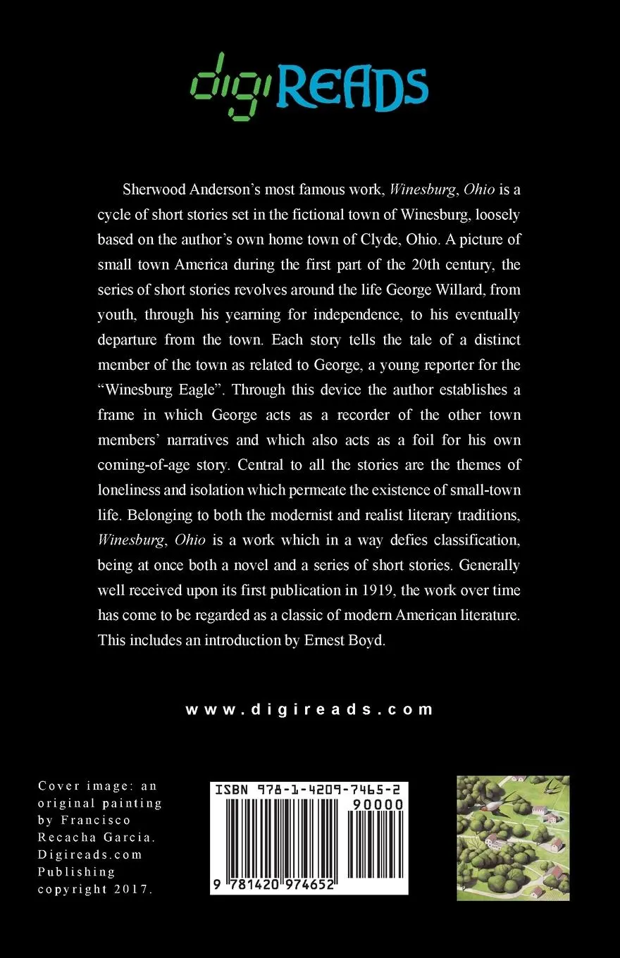 Rückseite: 9781420974652 | Winesburg, Ohio | Sherwood Anderson | Taschenbuch | Englisch | 2021