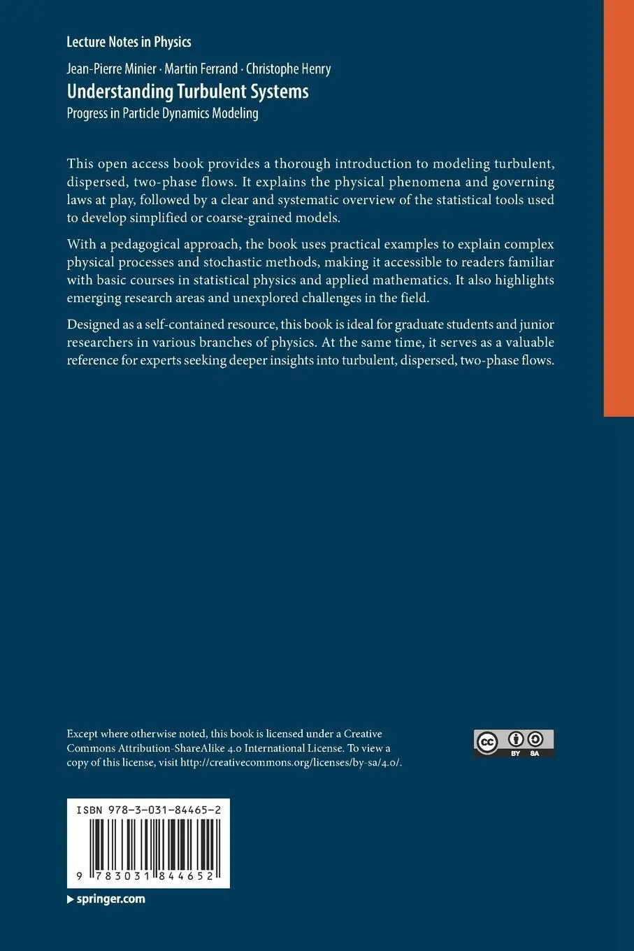 Rückseite: 9783031844652 | Understanding Turbulent Systems | Jean-Pierre Minier (u. a.) | Buch