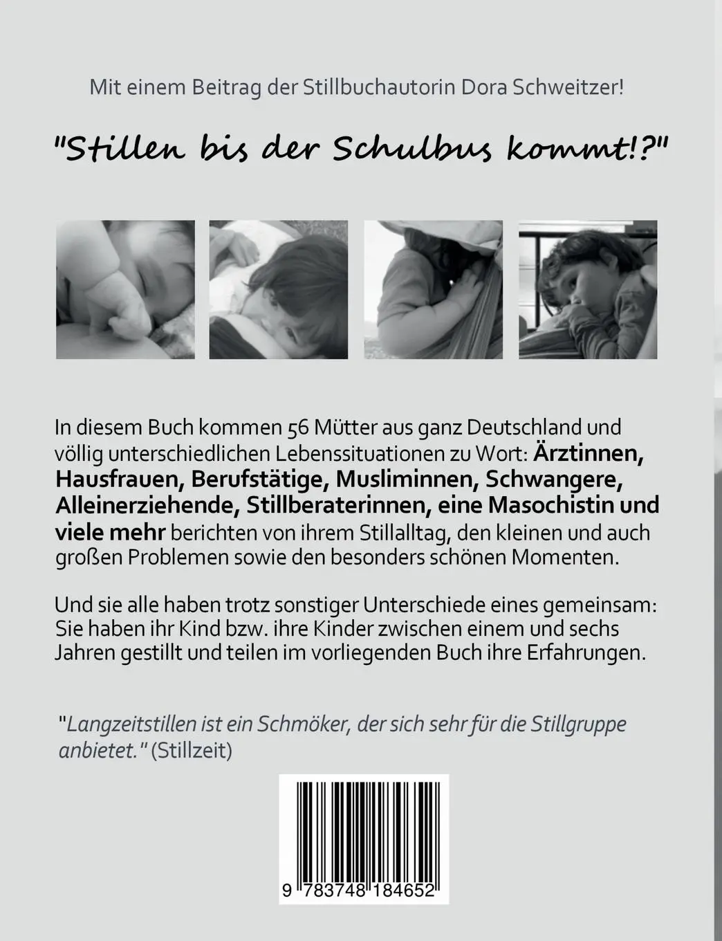 Rückseite: 9783748184652 | Langzeitstillen in Deutschland | Sarah Becker | Taschenbuch | 260 S.