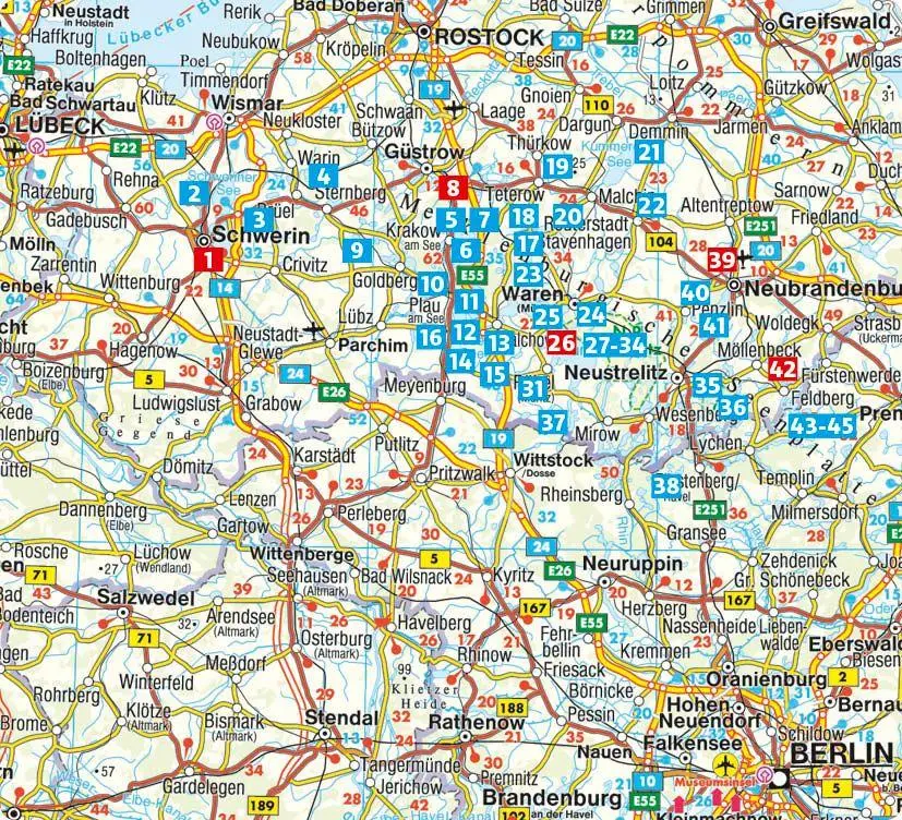Bild: 9783763314652 | ROTHER Wanderführer Mecklenburgische Seenplatte. 45 Touren im 'Land...