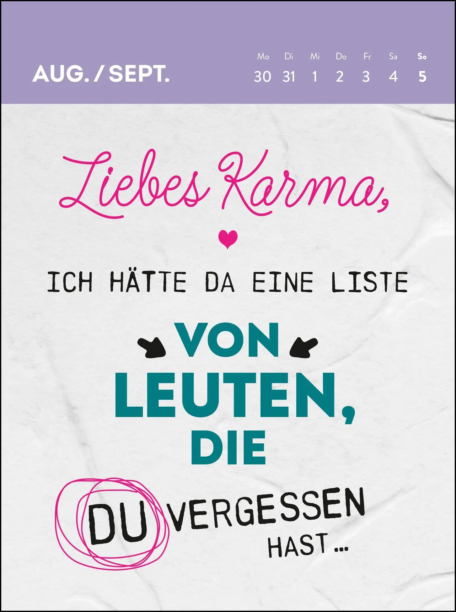 Bild: 4036442014752 | Wochenkalender 2027: Ich atme ein, ich raste aus | Groh Verlag | 56 S.