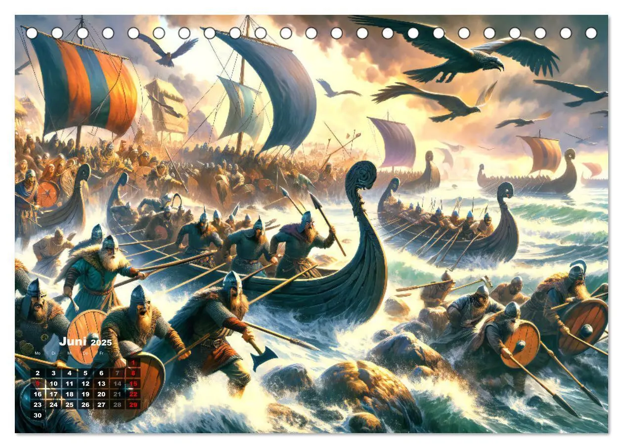 Bild: 9783383834752 | Wikinger - Ein Jahr im Leben der Nordmänner (Tischkalender 2025 DIN...