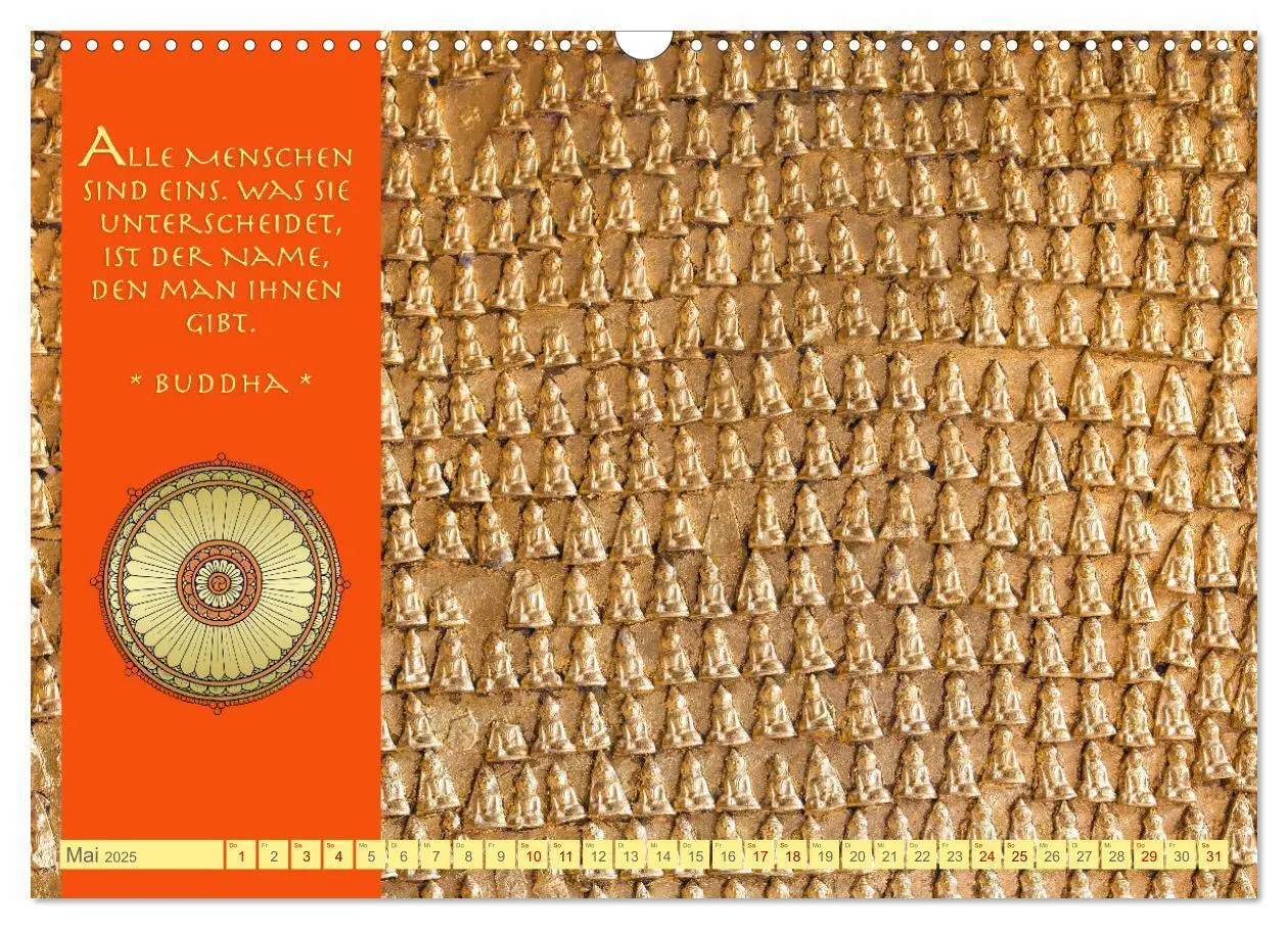 Bild: 9783383904752 | Buddhas Zitate Wege zur Erleuchtung (Wandkalender 2025 DIN A3...