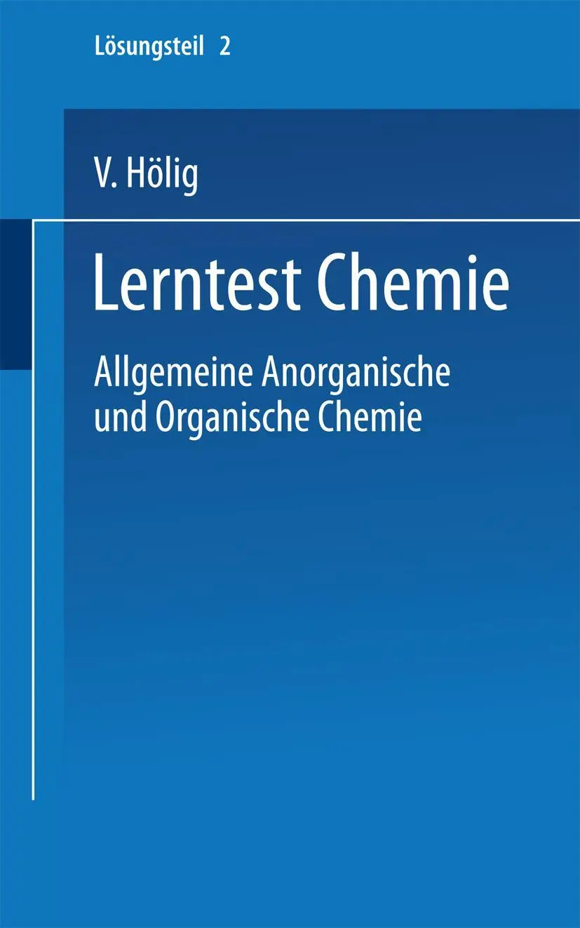 Cover: 9783798504752 | Lerntest Chemie | Allgemeine Anorganische und Organische Chemie | Buch