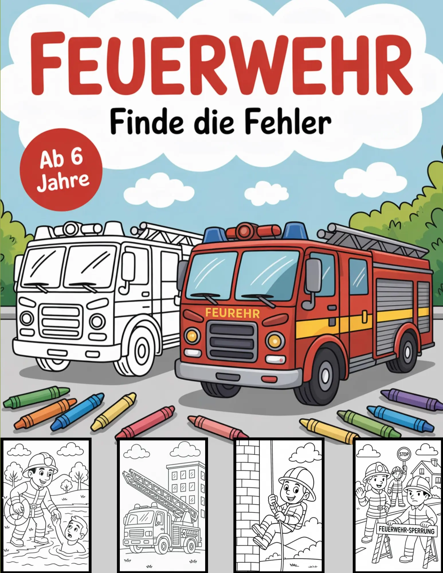 Cover: 9783819214752 | Feuerwehr | Finde die Fehler | Emine Nowotny | Taschenbuch | 62 S.