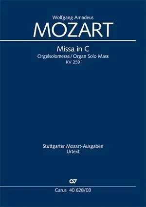 Cover: 9790007084752 | Missa in C (Klavierauszug) | Orgelsolomesse KV 259,1775-77 (?) | Buch