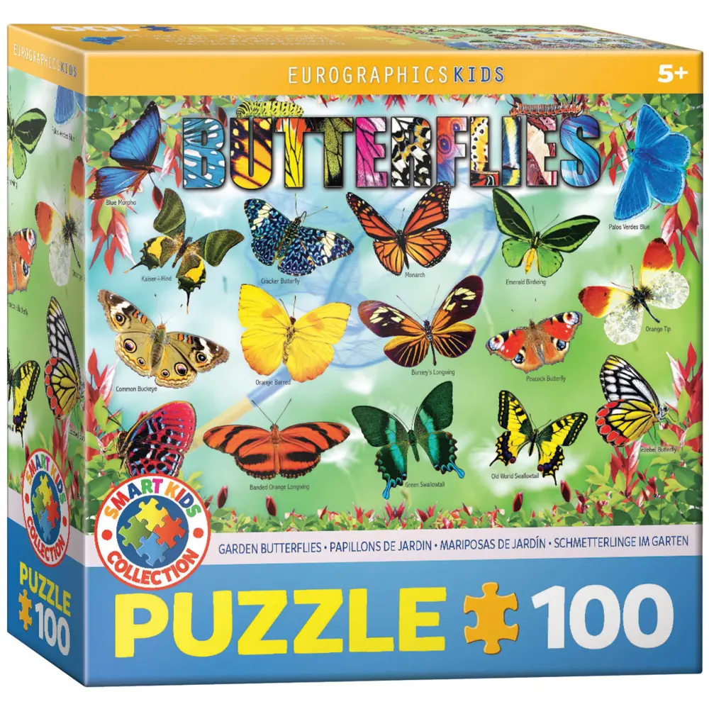 Cover: 628136654852 | Garten Schmetterlinge (Puzzle) | Spiel | In Spielebox | 6100-5485