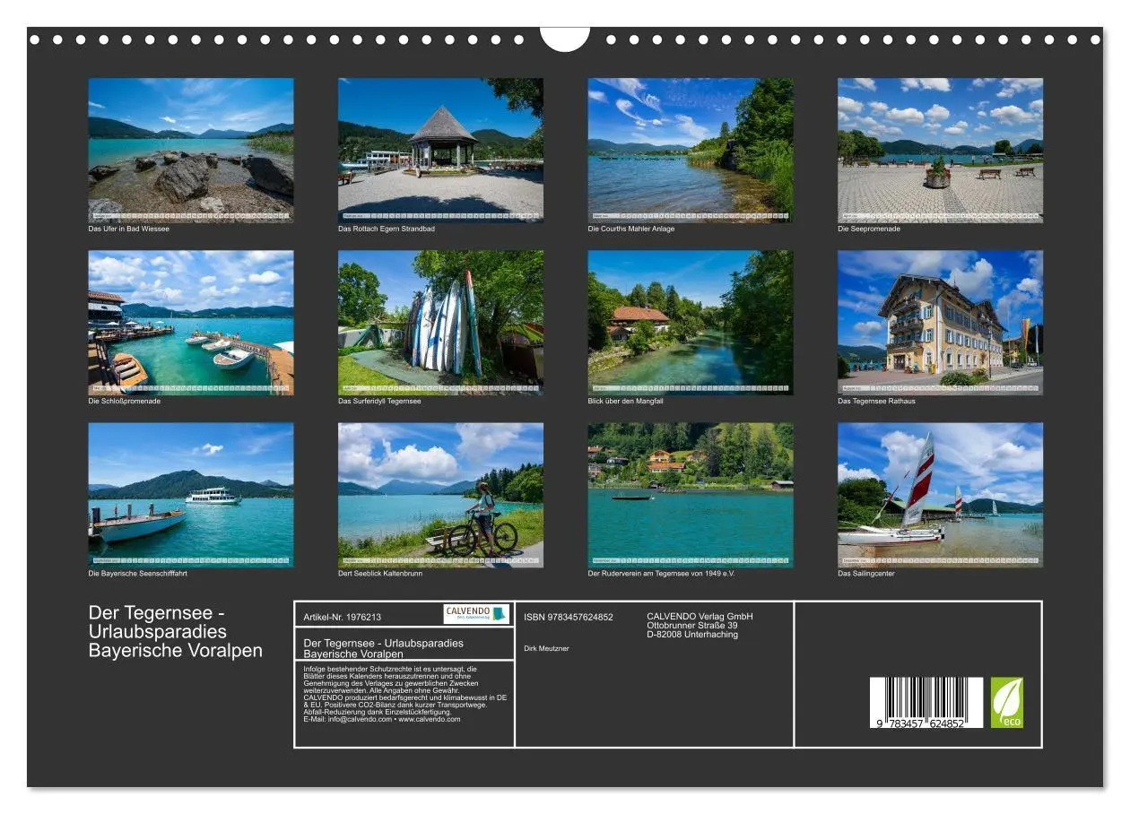 Bild: 9783457624852 | Der Tegernsee - Urlaubsparadies Bayerische Voralpen (Wandkalender...
