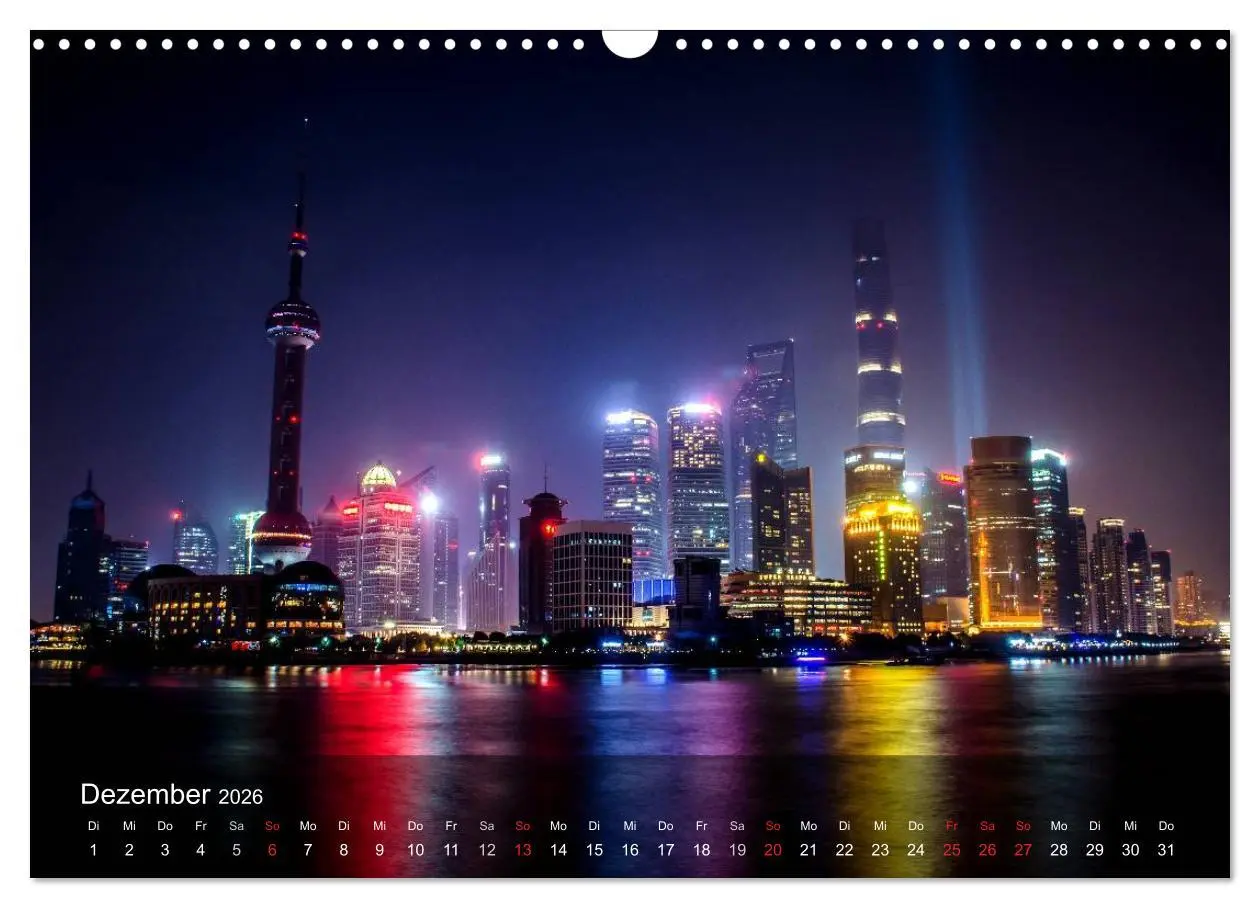Bild: 9783516024852 | Shanghai - faszinierende Facetten (Wandkalender 2026 DIN A3 quer),...