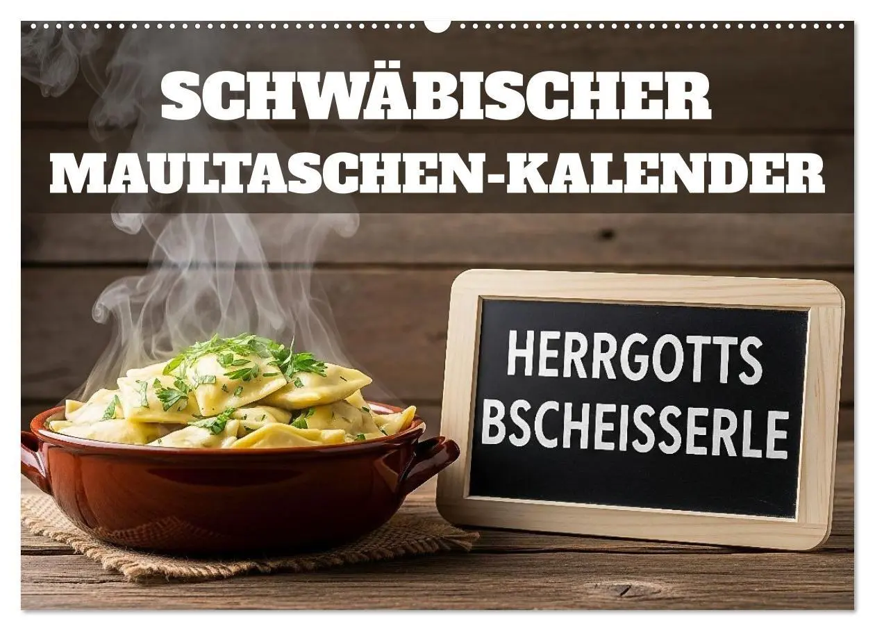 Cover: 9783516714852 | Schwäbischer Maultaschen-Kalender (Wandkalender 2026 DIN A2 quer),...