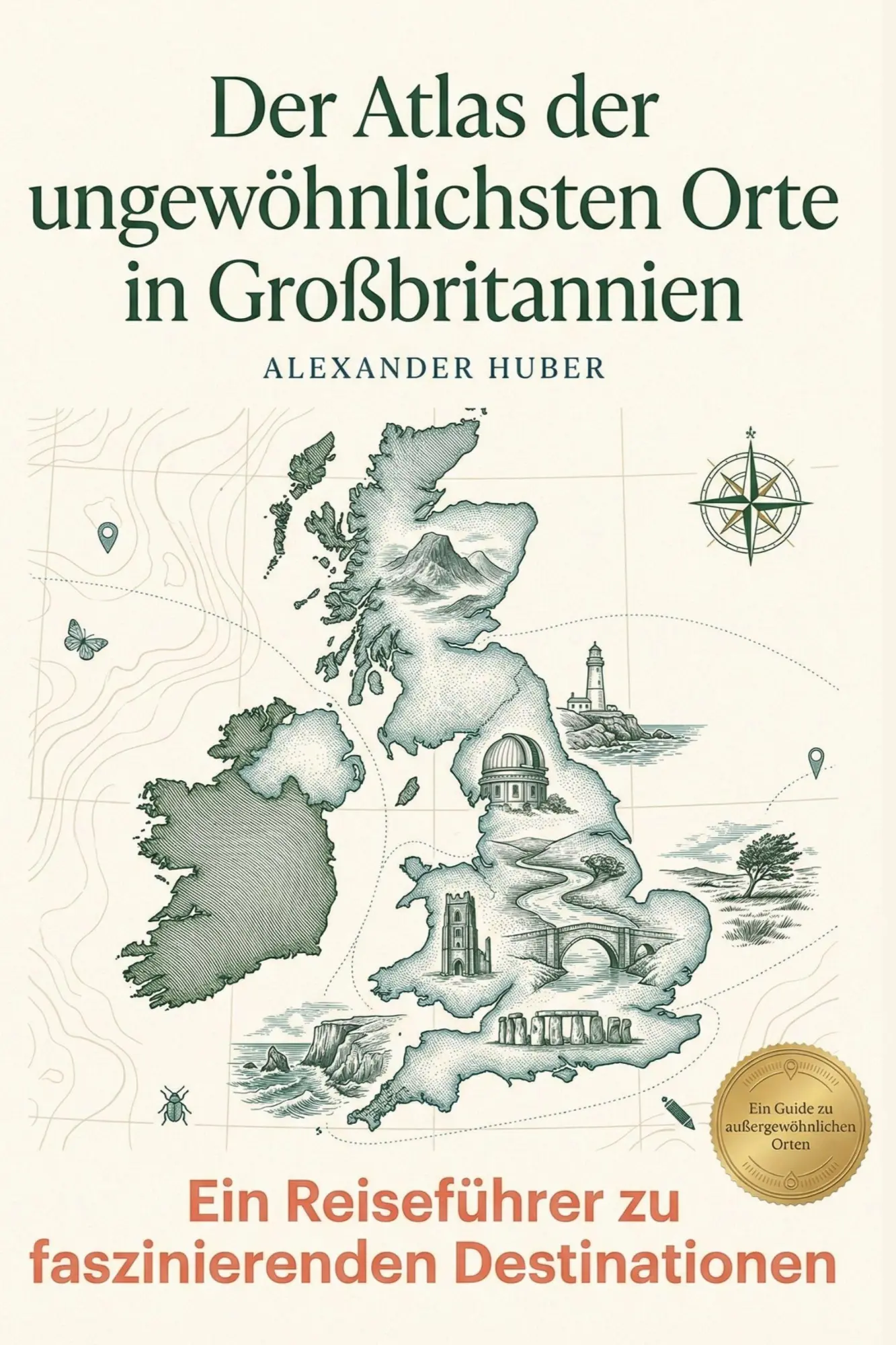 Cover: 9783695394852 | Der Atlas der ungewöhnlichsten Orte in Großbritannien | Huber | Buch