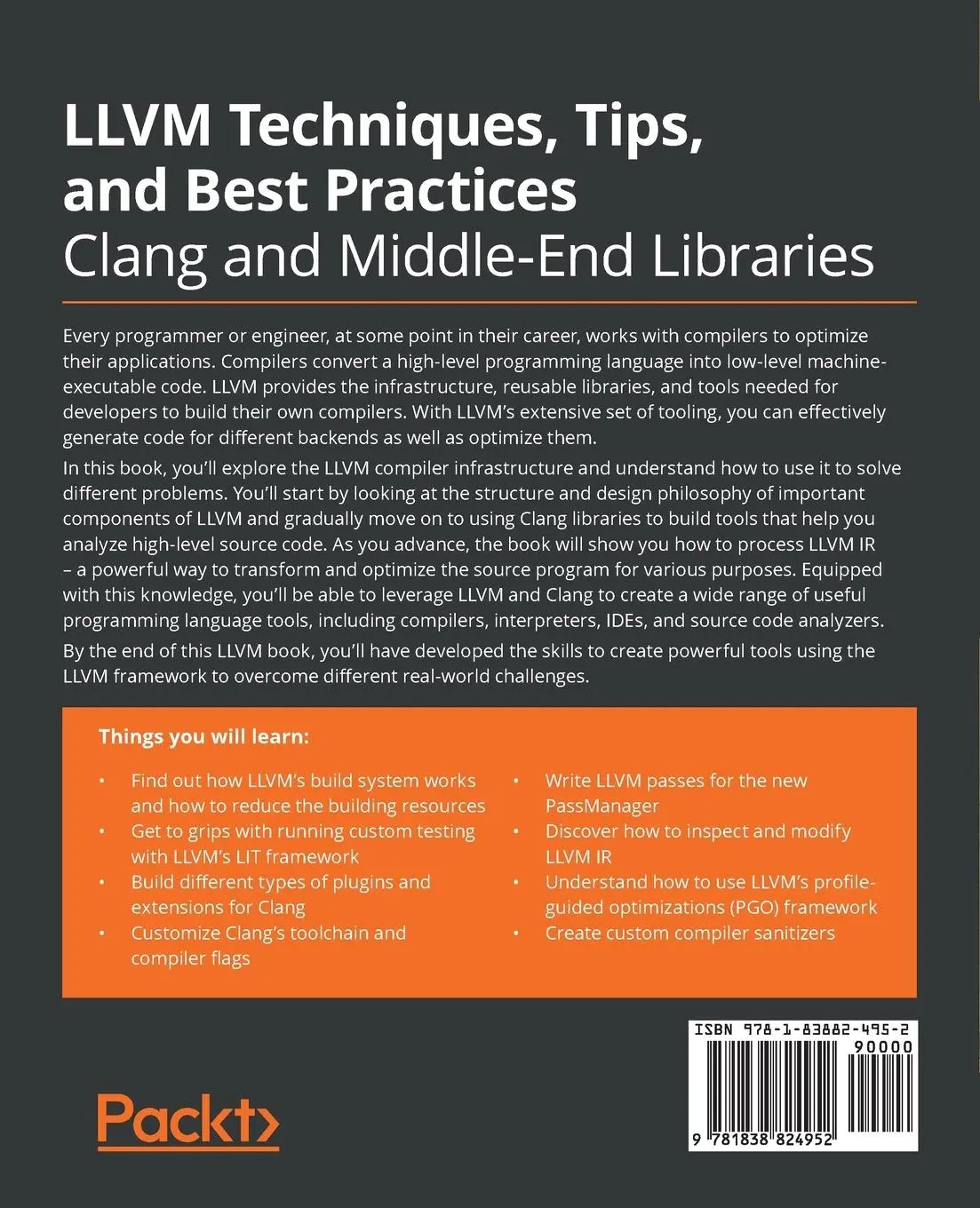 Rückseite: 9781838824952 | LLVM Techniques, Tips, and Best Practices Clang and Middle-End...
