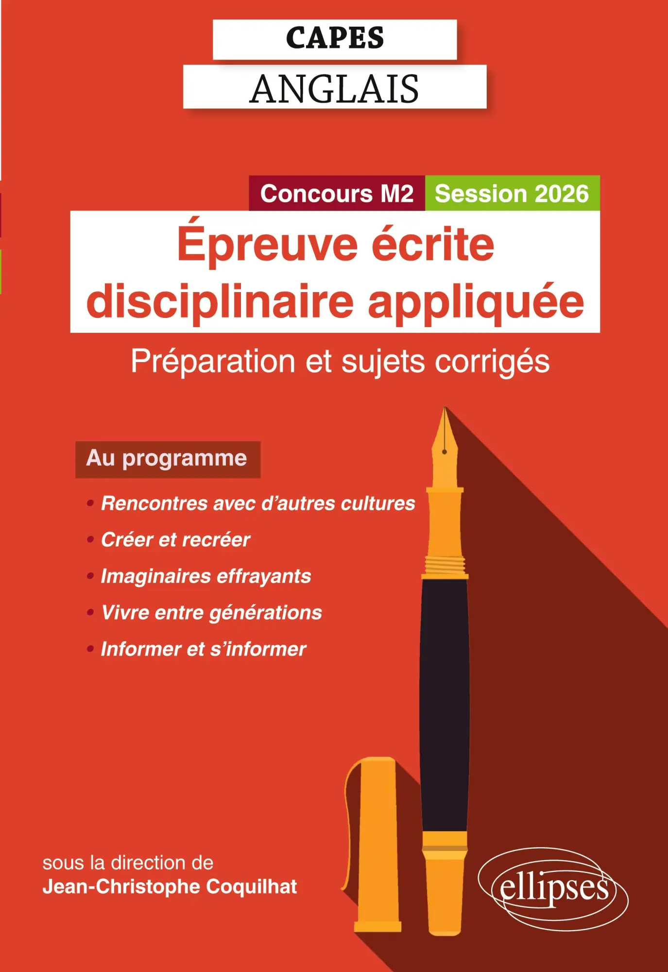 Cover: 9782340104952 | CAPES Anglais 2026 - Épreuve écrite disciplinaire appliquée | Buch